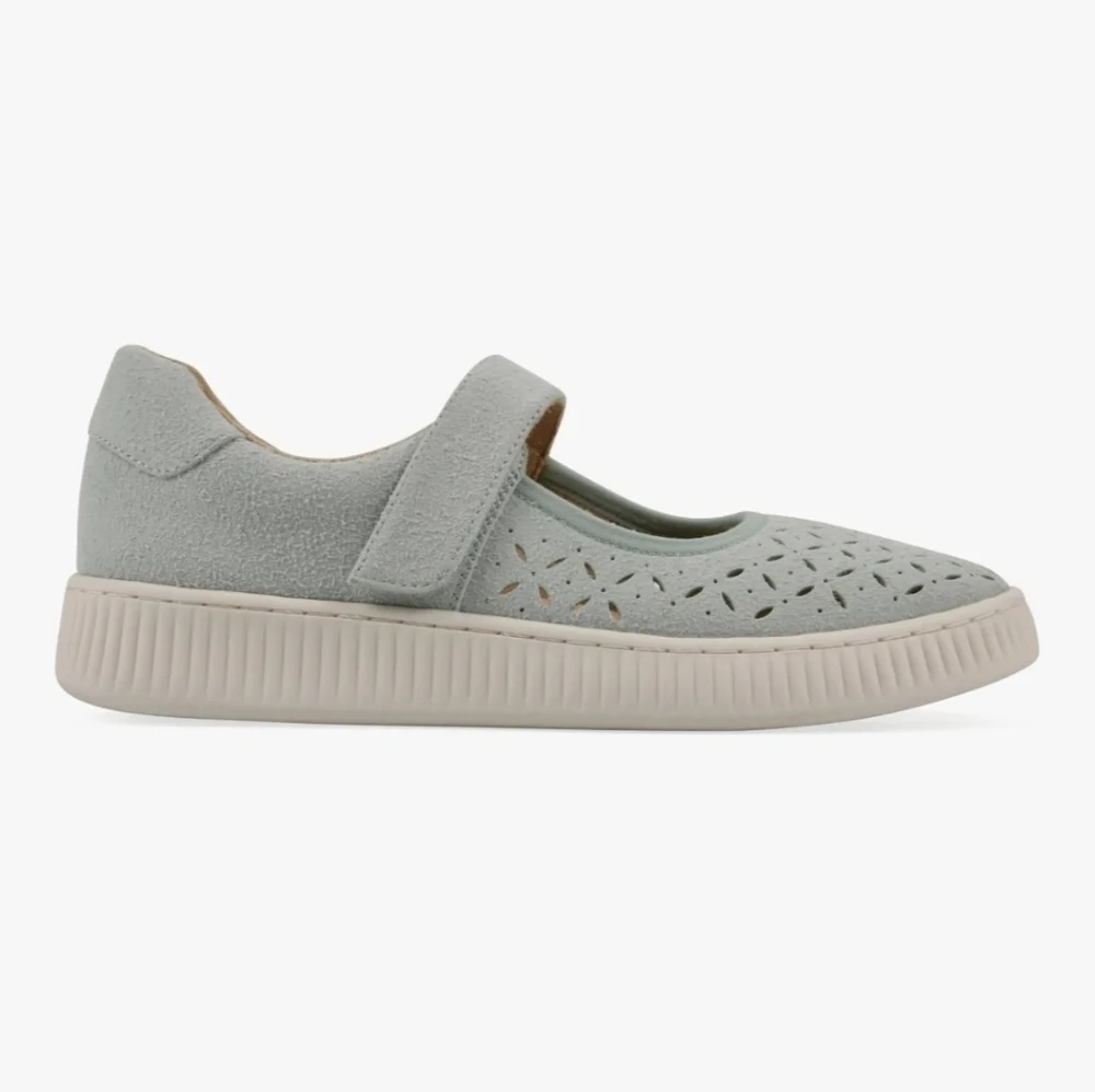 White Mountain | Womens Doubles Mary Jane Hybrid Sneakers In Lt Sage Size 8
